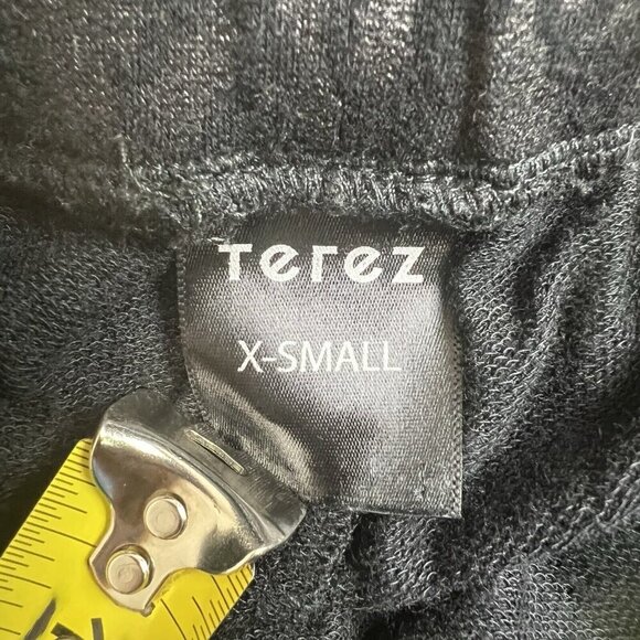 Terez Joggers Pants Foil Snakeskin Printed Black Drawstring Modal Size XS - Picture 7 of 11